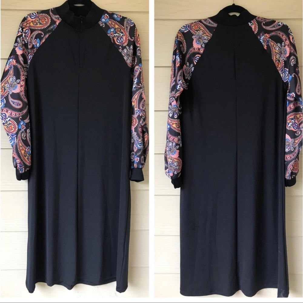 Paisley long sleeve dress worn once
